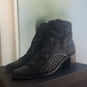 Freda Salvador ACE lace up woven boot